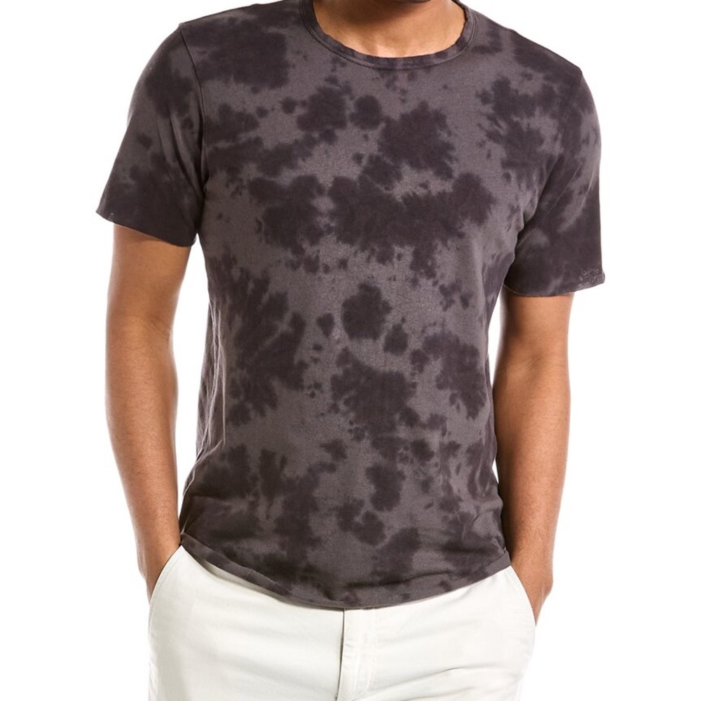 rag & bone Charcoal Tie-Dye Short Sleeve Tee haydon